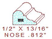 Nosing 13/16" Nosing 13/16"