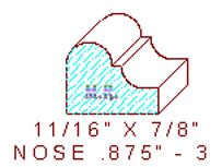 Nosing 7/8" - 3 Nosing 7/8" - 3