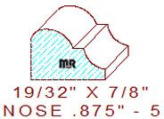 Nosing 7/8" - 5 Nosing 7/8" - 5