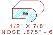 Nosing 7/8" - 6 Nosing 7/8" - 6