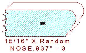 Nosing 15/16" - 3 Nosing 15/16" - 3
