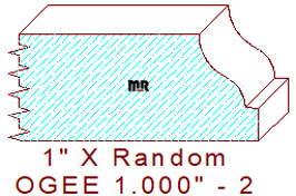Ogee 1" - 2 Ogee 1" - 2