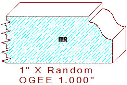 Ogee 1" Ogee 1"