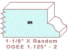 Ogee 1-1/8" - 2 Ogee 1-1/8" - 2