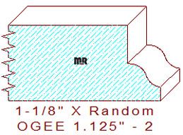 Ogee 1-1/8" - 2 