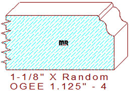 Ogee 1-1/8" - 4 Ogee 1-1/8" - 4