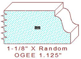 Ogee 1-1/8" Ogee 1-1/8"
