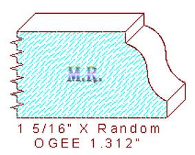 Ogee 1-5/16" Ogee 1-5/16"