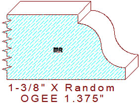 Ogee 1-3/8" Ogee 1-3/8"