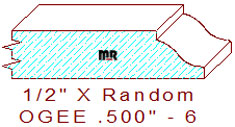 Ogee 1/2" - 6 Ogee 1/2" - 6