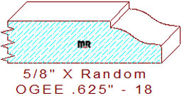 Ogee 5/8" - 18