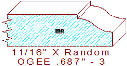 Ogee 11/16" - 3