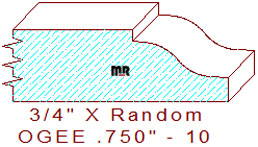 Ogee 3/4" - 10