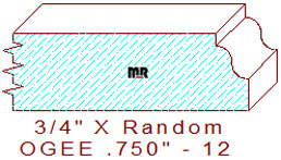 Ogee 3/4" - 12