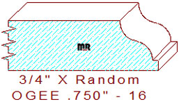 Ogee 3/4" - 16 Ogee 3/4" - 16