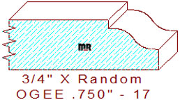Ogee 3/4" - 17 Ogee 3/4" - 17