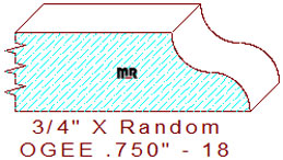 Ogee 3/4" - 18