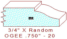 Ogee 3/4" - 20