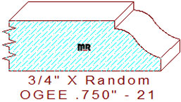 Ogee 3/4" - 21 Ogee 3/4" - 21