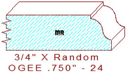 Ogee 3/4" - 24 Ogee 3/4" - 24