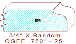 Ogee 3/4" - 25