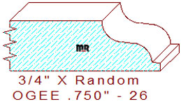 Ogee 3/4" - 26