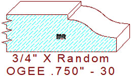 Ogee 3/4" - 30 Ogee 3/4" - 30