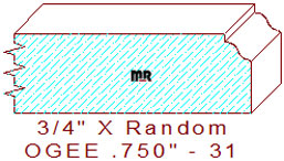 Ogee 3/4" - 31 Ogee 3/4" - 31