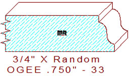 Ogee 3/4" - 33 Ogee 3/4" - 33