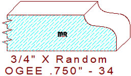 Ogee 3/4" - 34 Ogee 3/4" - 34