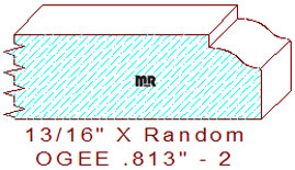 Ogee 13/16" - 2 Ogee 13/16" - 2