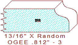 Ogee 13/16" - 3 Ogee 13/16" - 3