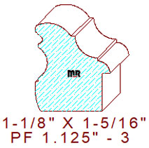 Picture Frame 1-1/8" - 3 Picture Frame 1-1/8" - 3