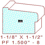 Canvas Stretcher 1-1/2" - 8 Canvas Stretcher 1-1/2" - 8