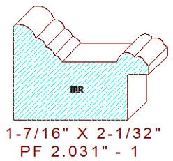 Picture Frame 2-1/32" - 1 