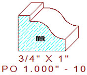 Applied Moulding 1" - 10