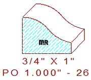 Applied Moulding 1" - 26