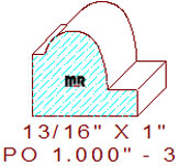 Applied Moulding 1" - 3