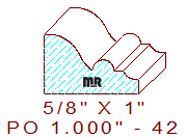 Applied Moulding 1" - 42