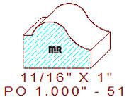 Applied Moulding 1" - 51