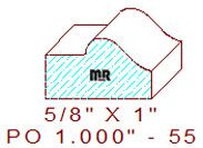 Applied Moulding 1" - 55