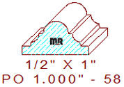 Applied Moulding 1" - 58