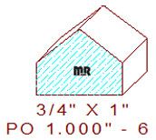 Applied Moulding 1" - 6