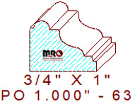 Applied Moulding 1" - 63