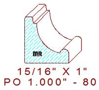 Applied Moulding 1" - 80