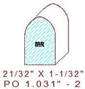 Applied Moulding 1-1/32" - 2 Applied Moulding 1-1/32" - 2