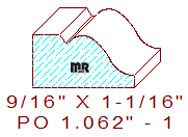 Applied Moulding 1-1/16" - 1 Applied Moulding 1-1/16" - 1