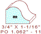 Applied Moulding 1-1/16" - 11 Applied Moulding 1-1/16" - 11