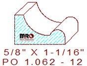 Applied Moulding 1-1/16" - 12 Applied Moulding 1-1/16" - 12