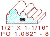 Applied Moulding 1-1/16" - 8 Applied Moulding 1-1/16" - 8